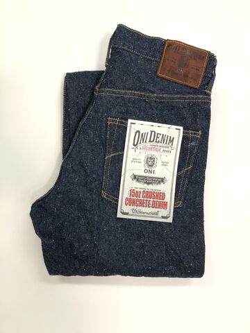 ONI266-CCD 15oz Crushed Concrete Denim Relax Straight,, small image number 0