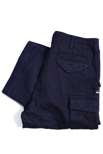 TNK305 "herringbone" M65 Pants (INDIGO),INDIGO, small image number 0