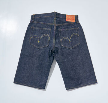 S310SP 15OZ JEANS SHORT PANTS (INDIGO, KHAKI),INDIGO, small image number 1