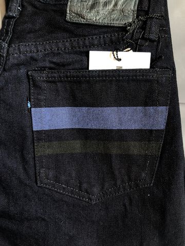 MXJE3100 15.7oz INDIGO x BLACK DENIM NARROW TAPERED,, small image number 2