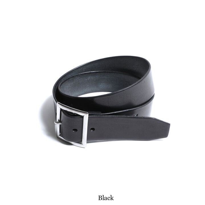 TR-BELT01 Industrial Iron Buckle Leather Belt (BLACK, BROWN, TAN),BLACK, medium image number 1