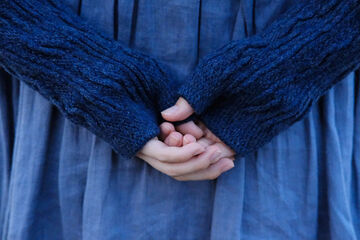 NK0113F Wool Hand Warmer DEEP BLUE,DEEP BLUE, small image number 0