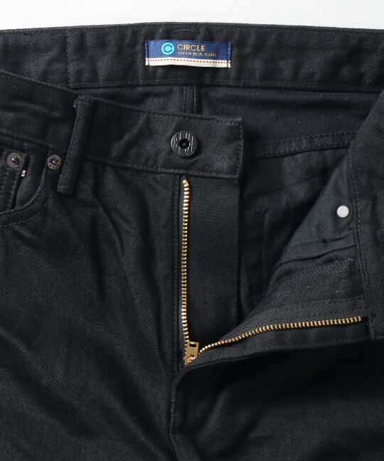 CIRCLE 14oz Zimbabwe x Australian cotton vintage Selvedge Black