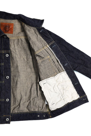 ONI02516P-14KBE 14oz Oni Denim Beige 2nd Type Jacket with handwarmers,, small image number 8