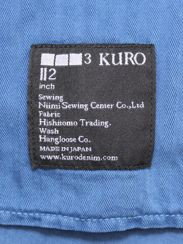 KURO 960900 Sulfur Dye Washed Westpoint Chino Tapered Pant (Blue),, small image number 6