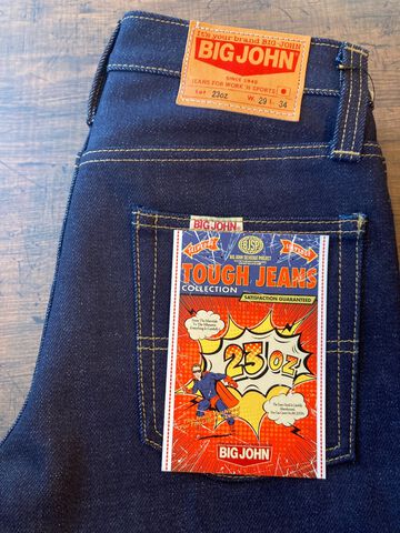 M106G-000B 23oz 'Tough Jeans' Slim Tapered-Non Wash-33,, small image number 7