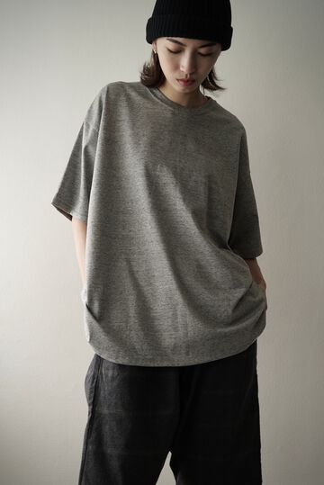 【CAPERTICA】CAP707CS34 Soft Twist Suvin Cotton / Big Tee,BLACK, small image number 6