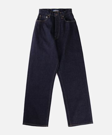 JUJE1002 High Waist Loose 【Women's】,INDIGO, small image number 6