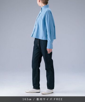 STLS1101 OKKAKE SHIRT 【WOMEN'S】,BLUE, small image number 4