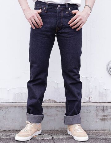 GZ-16ST-01OW 16oz Herringbone jeans straight(One washed),, small image number 0