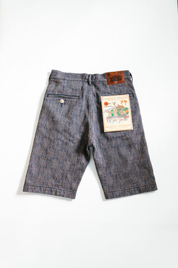 DM007 KAKISHIBU SASHIKO DENIMIOXSDA COLLAB 13OZ "NEBUTA" SHORTS-28,, small image number 7