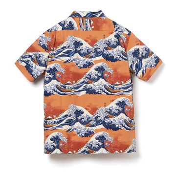 SP-092 45th Fugaku 36-Kei "The Great Wave" Aloha Shirts,IVORY, small image number 3