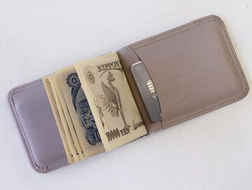 HYN-815GY Money Clip Wallet -Gris Asphalt-,, small image number 3