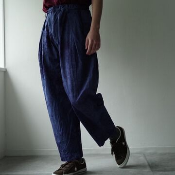 232PT02 Ancient Tusser W-tuck Pants-AO-M,AO, small image number 0