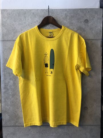 BR-24304 PIGMENT DYEING HEAVY WEIGHT T-SHIRT,YELLOW, small image number 0