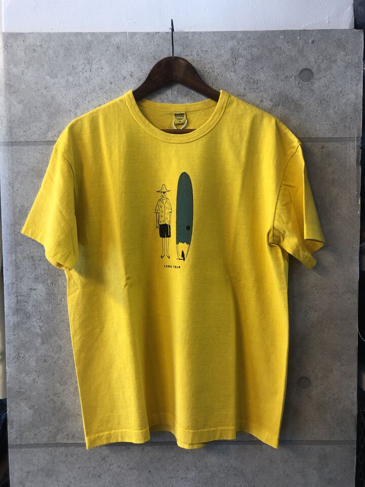 BR-24304 PIGMENT DYEING HEAVY WEIGHT T-SHIRT,YELLOW, medium image number 0