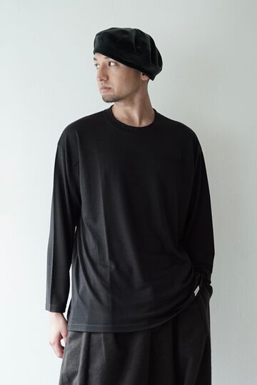 【CAPERTICA】CAP707CS14 Super140s Washable Wool DC_jersey / L/S FootBall Tee,MIDNIGHT, small image number 5
