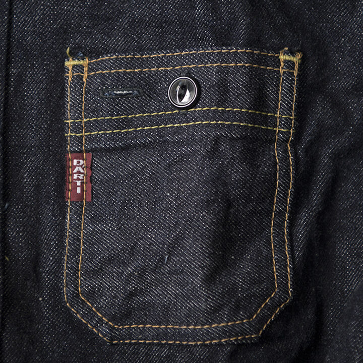 D5335 14oz denim work shirt-48,, medium image number 12