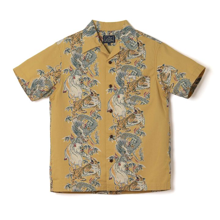 【Pre-order】5721 Tornado Pig Aloha Shirt,YELLOW, medium image number 0