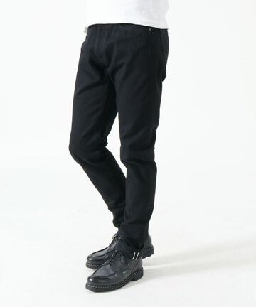 J214 14oz Tapered Model Black Denim Selvedge-One Wash-30,, small image number 4