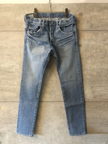 ONI121S-ISHIKAWADAI Stretch Ishikawadai Stretch Denim Relax Tapered Used Bio Bleach,, small image number 10