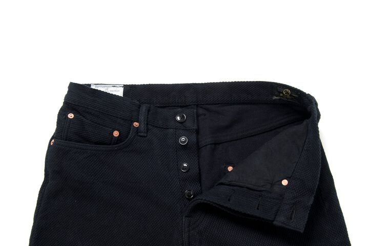 1877 Kyoto Black Dyed Sashiko Jeans Slim Straight -One Wash-31,, medium image number 2