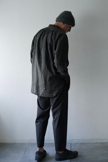 241SH08 ND-Linen Poplin / Granpa Shirts,SUMI, small image number 3