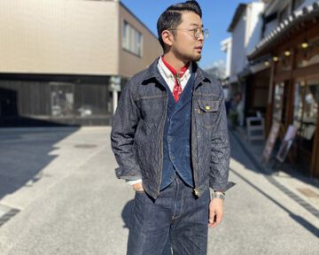 GZ-GJRKN-0410 Riders Jean Jacket -Kendo Denim- 3 WHITE,, small image number 9