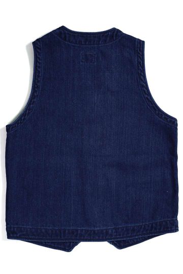 ONI05100-3x3IDT 3x3 Indigo Twill Bio Wash Vest,, small image number 7