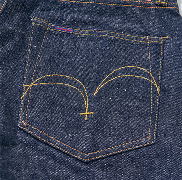 S310SP 15OZ JEANS SHORT PANTS (INDIGO, KHAKI),INDIGO, small image number 7