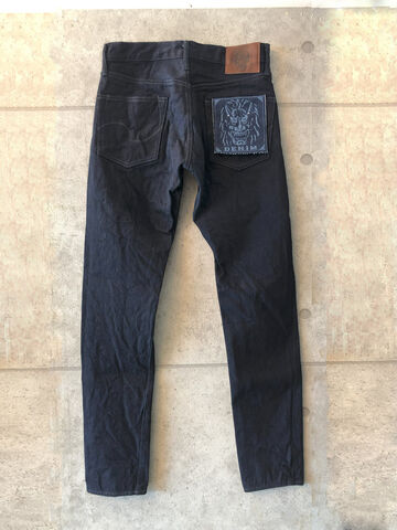 ONI622-14BLK 14oz Oni Denim (weft: black) Relax Tapered,, small image number 1
