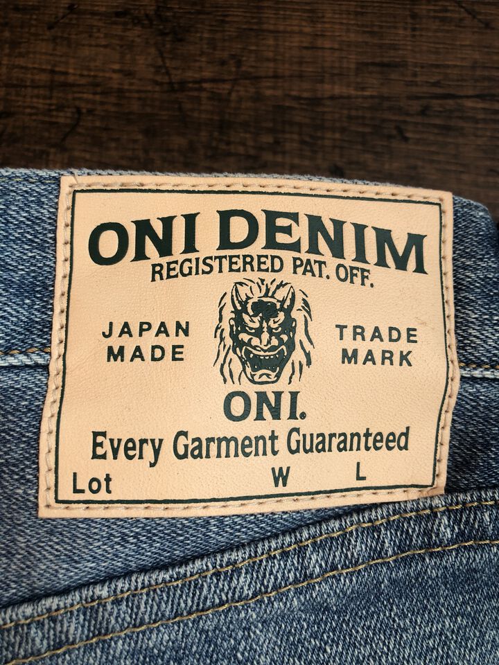 ONI121S-ISHIKAWADAI Stretch Ishikawadai Stretch Denim Relax Tapered Used Bio Bleach,, medium image number 6