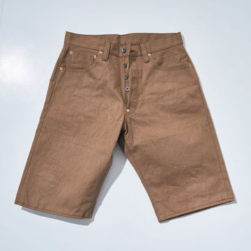 S310SP 15OZ JEANS SHORT PANTS (INDIGO, KHAKI),INDIGO, small image number 10