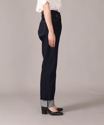 JUJE1001 High Waist Straight 【Women's】,INDIGO, small image number 1