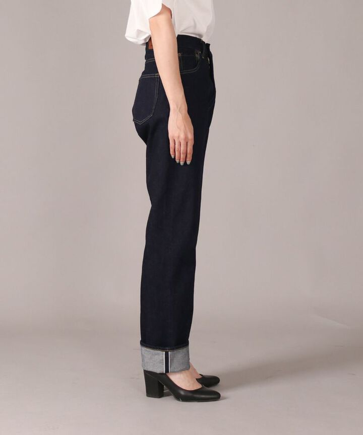 JUJE1001 High Waist Straight 【Women's】,INDIGO, medium image number 1