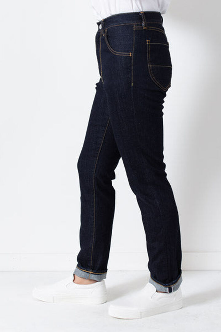 73979 Stretch Denim Slim Tapered Pants BLUE-ONE WASH-SS,ONE WASH, medium image number 2