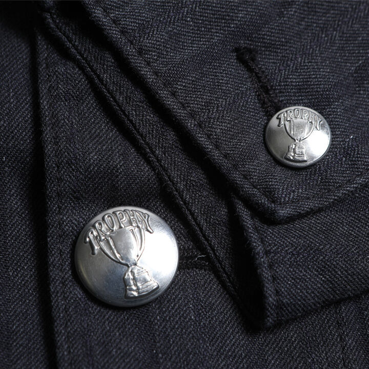 TR24SS-506 Detroit Stripe Chore Jacket,GRAY, medium image number 4