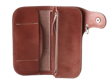 CW-02AERN-MID Leather Long Wallet CB(Dark Brown),, small image number 3