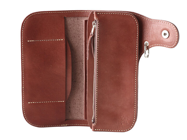 CW-02AERN-MID Leather Long Wallet CB(Dark Brown),, medium image number 3