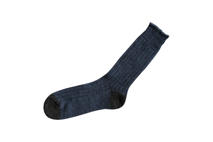 NK0102 RECYCLED COTTON RIBBED SOCKS,CHARCOAL, medium image number 1
