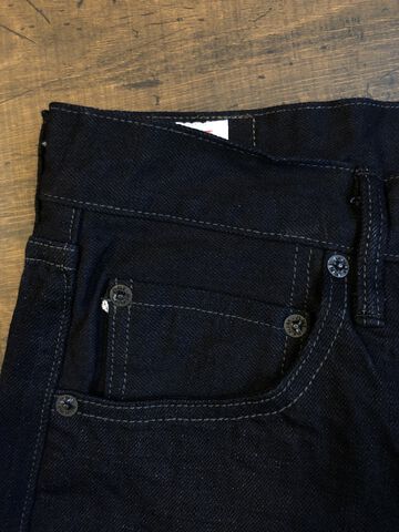 ONI622-14BLK 14oz Oni Denim (weft: black) Relax Tapered,, small image number 4