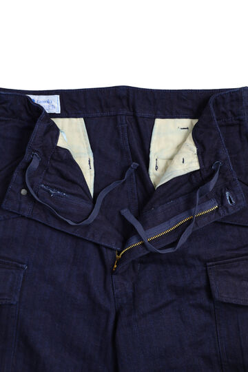 TNK305 "herringbone" M65 Pants (INDIGO),INDIGO, small image number 3