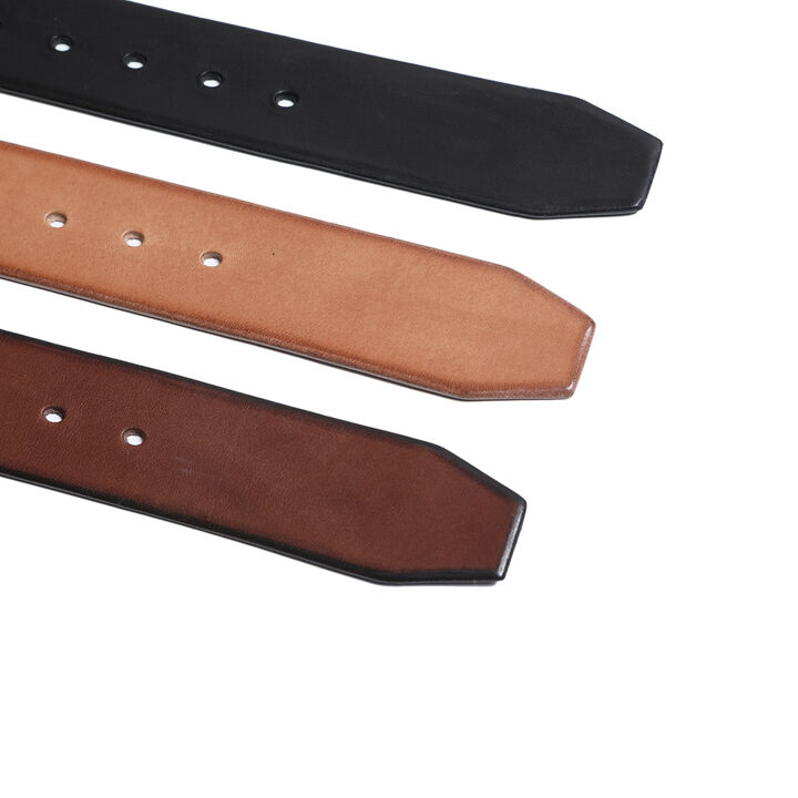 TR-BELT01 Industrial Iron Buckle Leather Belt (BLACK, BROWN, TAN),BLACK, medium image number 6