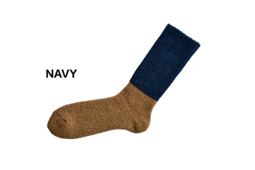 NK0702 Mohair Wool Pile Socks NAVY,NAVY, small image number 1
