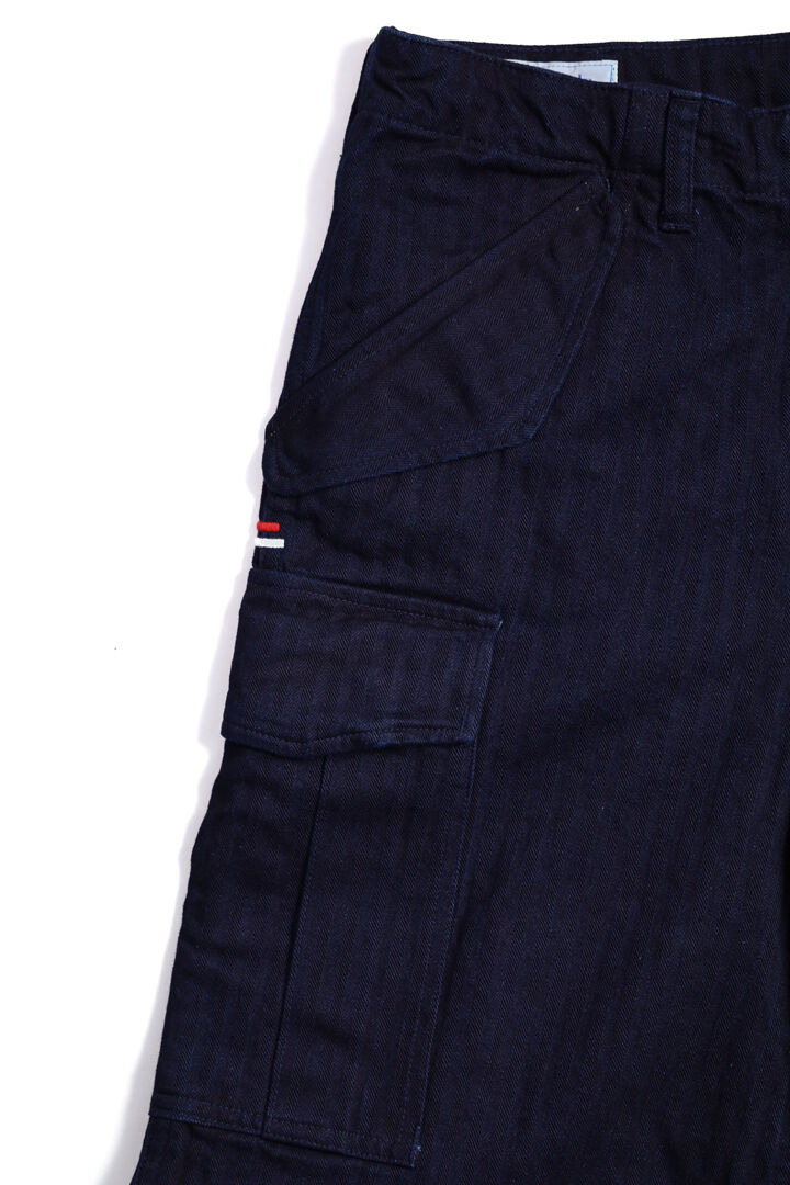 TNK305 "herringbone" M65 Pants (INDIGO),INDIGO, medium image number 4