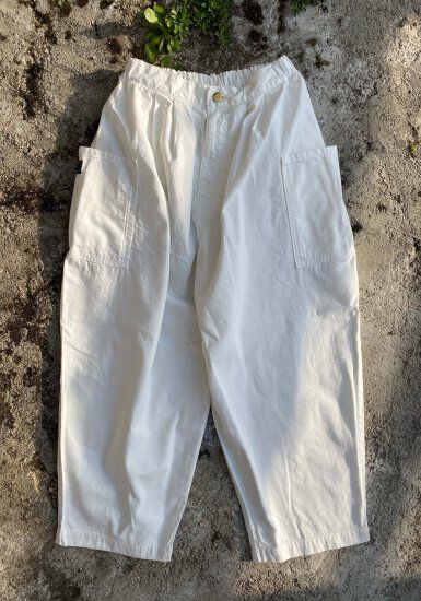La-TGPT-0503 Tucked Gather Pants White