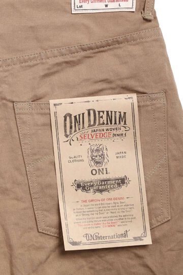 ONI022-SCKB 9.5oz Selvedge Chino Khaki Beige Relax Straight,, small image number 5