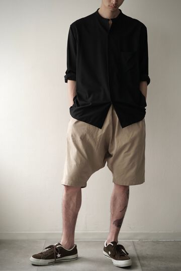 【CAPERTICA】CAP706PT33-BC Barathea Cloth / Sarrouel Shorts,BEIGE, small image number 0