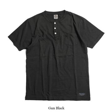 TE-06 OD Henley Tee,BLACK, small image number 0