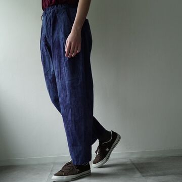 232PT02 Ancient Tusser W-tuck Pants-AO-M,AO, small image number 1